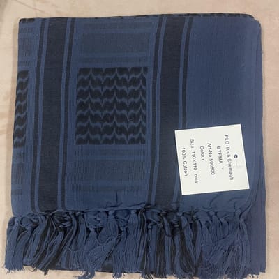 Écharpe de tête arabe en coton Jacquard Camouflage Écharpe Shawl d'extérieur Cs Masque pour homme populaire Carré 110cm black