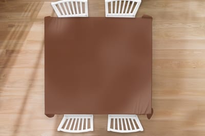 Tafelkleed - Tafellaken - 180x180 cm - Bruin - Donker - Kleuren - Binnen en Buiten