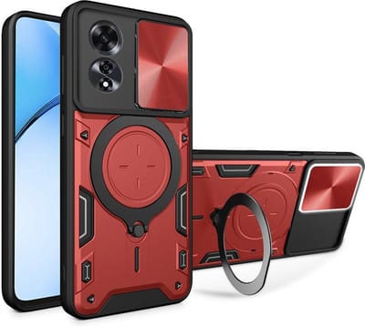 Hoesje geschikt voor Oppo A60 4G - Techsuit CamGuard Pro Back Cover - Rood