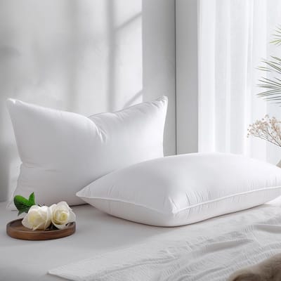 Bamboe Kussens - Donzen Alternatief - Luxe Slaapcomfort - Hypoallergeen Ademend - Kingsize Set 2 - Wit