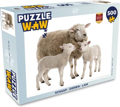 Puzzel Schaap - Dieren - Lam - Legpuzzel - Puzzel 500 stukjes