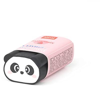 Panda Geurrubber - Aardbeiengeur, 1,7 x 5 cm, Perfect voor Nauwkeurig Gummen
