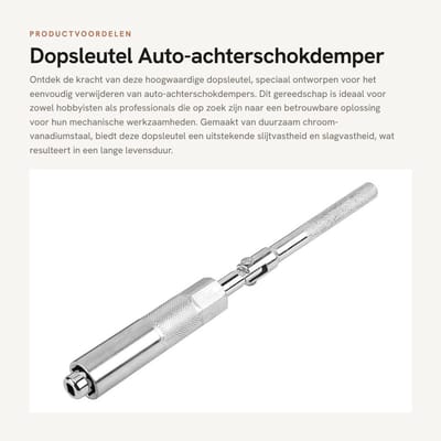 Dailygoods- Inbussleutelverwijderingsgereedschapset Hoogwaardig CR-V - Dopsleutel - Antisliphandgreep - Professioneel Ontwerp - Slijtvast - 100% Nieuw - Sleutelset