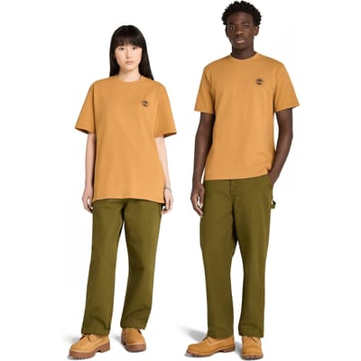 Timberland Unisex Washed Boot Lab Back Graphic Tee Wheat Boot Taglia: M | Maglie Sportivi Outlet | Unisex | Marrone
