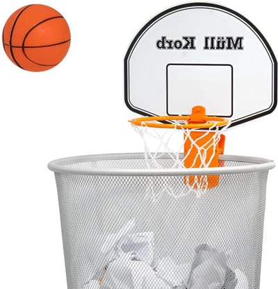 Mini basketbal hoepel voor prullenbak - kleine bal - kantoor en huis speelgoed