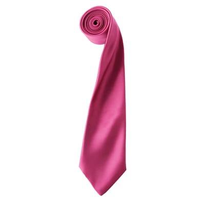 Premier Herensatineband (Smalblad) (Heet Roze)
