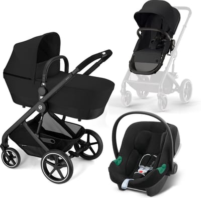 Cybex Balios 3in1 wandelwagen pakket (travel system), Balios 2in1 + Aton B2-isize + Adapters