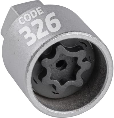 SW-Stahl 02385L-26 Wielslotadapter 326 | Geschikt voor Mercedes-Benz | Gereedschap voor het verwijderen van wielsloten | Wielslotverwijderaar | Wielslotsleutel