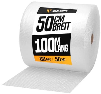 Luchtkussenfolie 50 cm x 100 m - Uniek verpakkingsmateriaal voor optimale bescherming