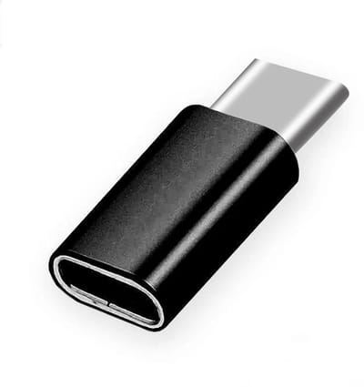 Lightning naar USB-C adapter - Converter - Oplaadadapter - Opladen - Niet geschikt voor data-overdracht - Zwart - Jonyx