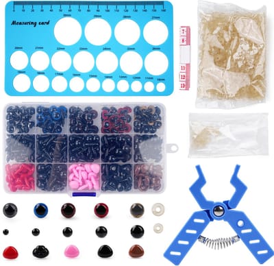 Veiligheidsoogjes Voor Knuffels Set - 752 Stuks - Veiligheids Oogjes - Meerdere Kleuren - Knuffel Oogjes - 5-11 mm Beer Oogjes - Inclusief Bruine Sluitringen - 5-11 mm - Hulpgereedschap voor Amigurumi en Gevulde Dierenogen