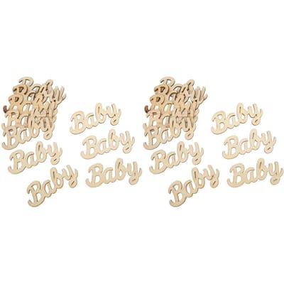 20 Stuks Baby Letter Houten Stukken 90x45mm Duurzaam Veilig Gebruik Gemakkelijk Beschrijven Gepersonaliseerde Modellering DIY Houten Knutselwerken beige