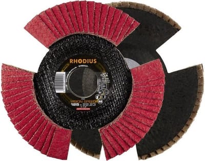 Rhodius 210644 VISION SPEED Lamellenschijf Diameter 125 mm Boordiameter 22.23 mm Korrelgrootte (num) 40 RVS 1 stuk(s)