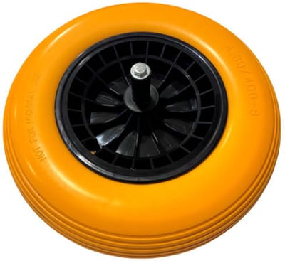 Nooit Meer Lek PU-wiel -MM- 4.00x8 -as 20cm