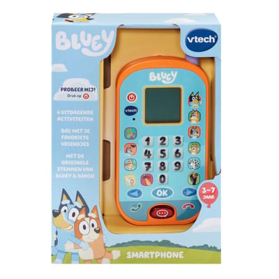 VTech Bluey Smartphone - 4 Vrolijke Spelletjes - Bekijk Grappige Animaties - Educatief Speelgoed - Nederlands Gesproken - Vanaf 3 Jaar