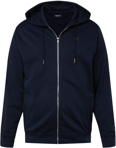 Men Plus - Heren - Hoodie-jack capuchon rits - Navy blauw - Maat L