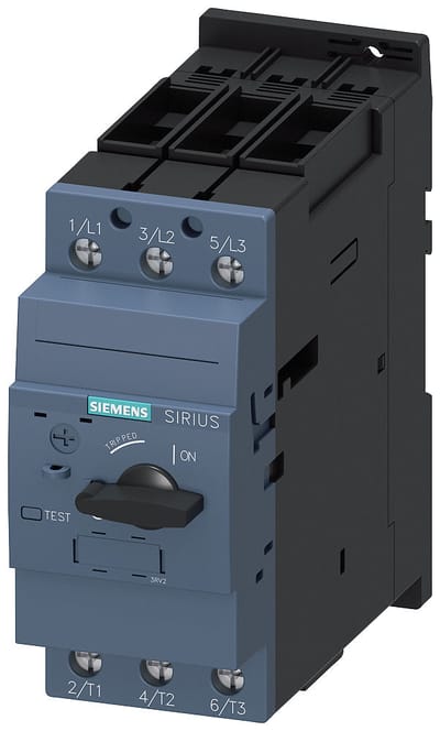 Siemens 3RV2031-4UA10 Vermogensschakelaar 1 stuk(s) Instelbereik (stroomsterkte): 32 - 40 A Schakelspanning (max.): 690 V/AC (b x h x d) 55 x 140 x
