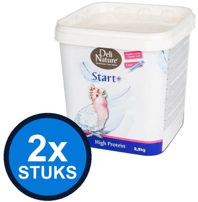 2x Deli Nature - Start+ high protein 2,5kg - Vogelvoer - 2.5 kg