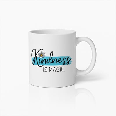 Kindness Is Magic Mok 330ml – Inspirerende Koffiebeker – Positieve Quote Cadeau voor Vrienden & Familie