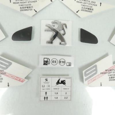 Kit Déco emblème Autocollant pour scooter Peugeot 50 Speedfight 4 2T 805076 Neuf