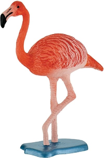 Bullyland 63715 – Speelfiguur en verzamelfiguur Flamingo – ca. 9,5 cm – levensecht en detailrijk vormgegeven – ideaal als taartfiguur en klein cadeautje voor kinderen vanaf 3 jaar.