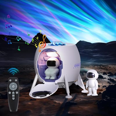 Astronauten Projector met Sterrenhemel en Muziekfunctie voor Kinderen - Timer en Afstandsbediening