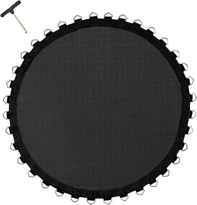 Trampoline Springmat - Vervangende Mat - Buiten Spelen - UV-bestendig Ontwerp - 37 meter - Zwart