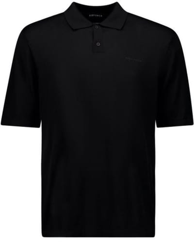 Knitted Polo Heren True Black XL