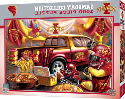 Iowa State Puzzel - Achterklep Puzzel - Ontspanning Thuis - Officieel Gelicentieerd - 1000 Stukjes - Voetbal