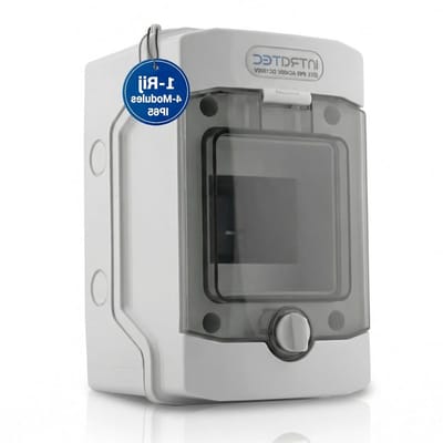 Opbouw Verdeelkast - Zekeringskast Buiten - Elektrische Installatie - IP65 Waterdicht - 201 x 128 x 120 mm - Grijs
