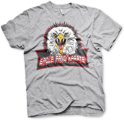Cobra Kai Eagle Fang Karate T-shirt, grijs gemêleerd