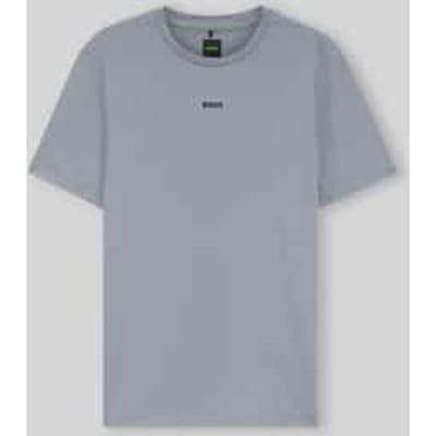 Slim Fit sport-t-shirt met labelprint model 'TS_Active'