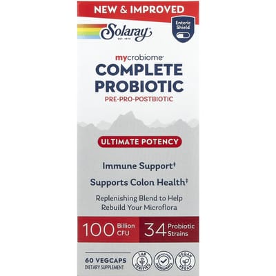 Solaray, Mycrobiome®, Complete Probioticum, Maximale Potentie, 60 Plantaardige Capsules