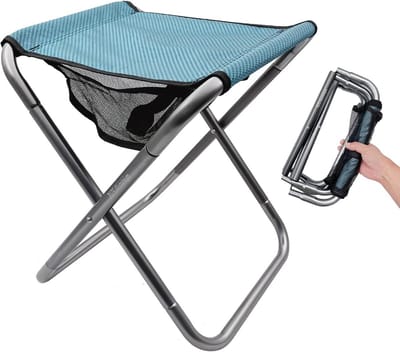 Draagbare Opvouwbare Campingkruk XXL - Robuust Aluminium voor Reizen, Vissen en Tuinieren