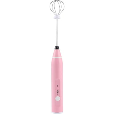 Oplaadbare Melkopschuimer Elektrische Koffiemixer Handheld Eierklopper Huishoudelijke Keukengereedschappen pink
