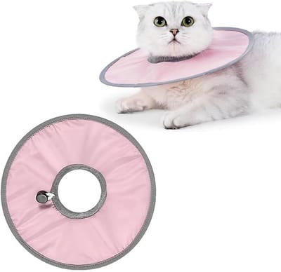 Ynkkvre - Roze Kattenkraag L Maat - Geschikt voor Nekomvang tot 32cm, Zacht Polyester