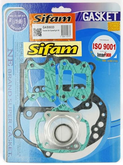 Pakkingset bovenblok Sifam voor Scooter Peugeot 50 Buxy - Remklauw Ajp 1994 tot 1997 GAS5033 Nieuw