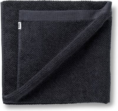 Badhanddoek, 70 x 140 cm, Zwart, Organic Katoen - Kela | Lavinia