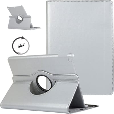 Draaibaar Hoesje 360 Rotating Multi stand Case - Geschikt voor: Apple iPad 2 9.7 (2011) inch - Zilver