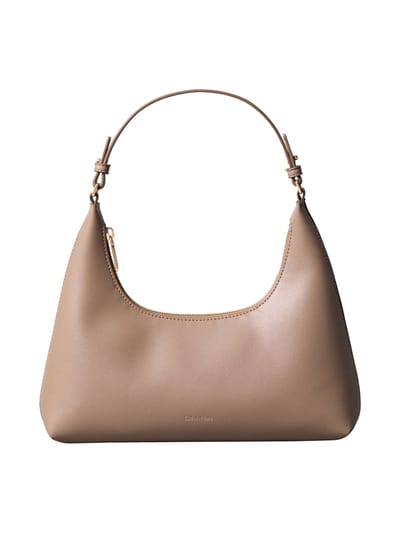 Calvin Klein Foil Logo Conv Shoulder Bag Desert Taupe Size: OS | Handbags Outlet | Dames | Beige