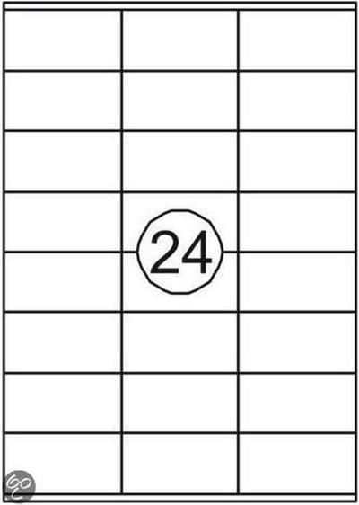 Etiket Quantore 70X36mm 2400St