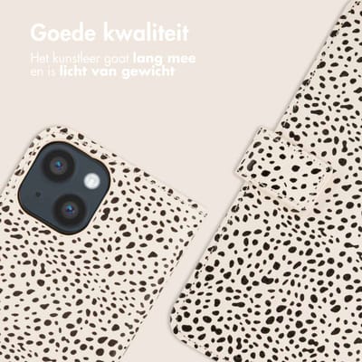 imoshion Hoesje - Geschikt voor Apple iPhone 14 - Design Bookcase smartphone - Desert Dots