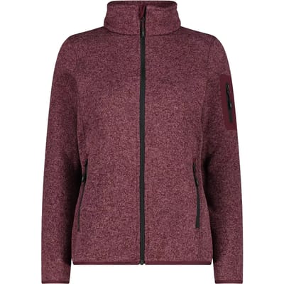 CMP Strick Fleece - Burgundy-antracite - Maat Damen_EU 34