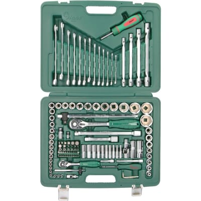 Gereedschapskist HANS 1/4 inch, 1/2 inch 124 teilig