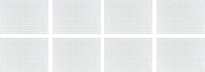 Krumble Theedoek met grote blokjes - Ruitpatroon - Theedoeken - Glazendoeken - Keukendoeken - Vaatdoek - Katoen - Wit met zwart - 40 x 60 cm - Set van 8