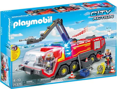 PLAYMOBIL City Action Luchthavenbrandweerwagen met licht en geluid - 71371