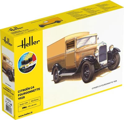 Heller Modelbouwpakket Militaire voertuigen - 56703 Citroen C4 Fourgonnette 1926 - Starter Kit Plastic - 1:24 - Modelbouw