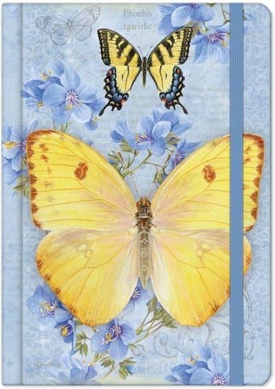 Klassiek Gelijnd Dagboek met Briljante Vlinder Illustratie - Hardcover Schrijfdagboek