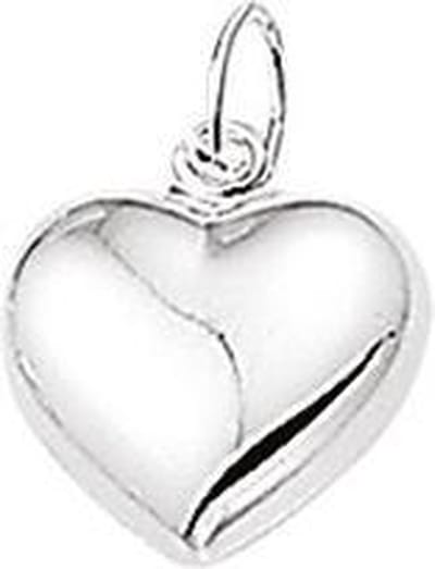 hanger hart zilver gerhodineerd