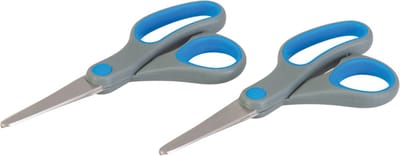 Silverline Schaar - 140 mm - Ronde punt - Soft-grip - 2 stuks